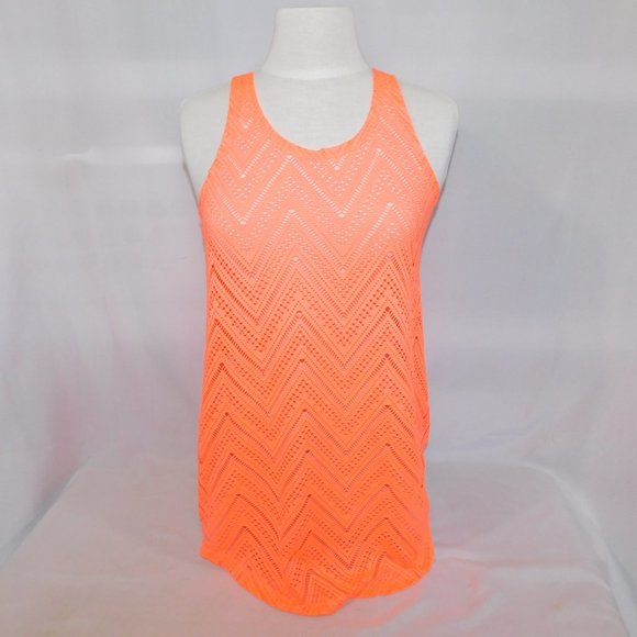 OP Womens S Lace Orange Bathing Suit Coverup - Picture 2 of 9